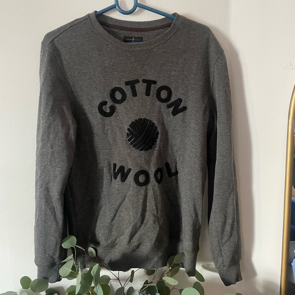 Mens small gray Massimo Dutti crewkneck sweater